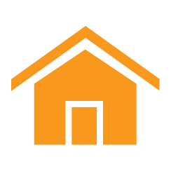 Orange house icon