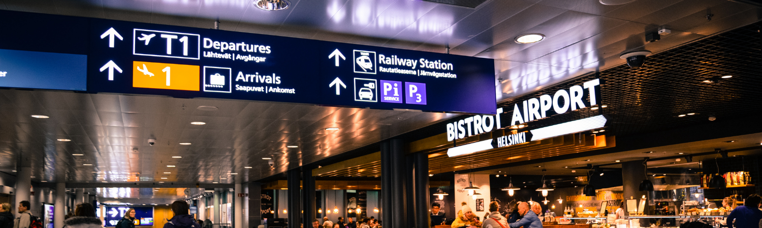 Airport Terminal Banner